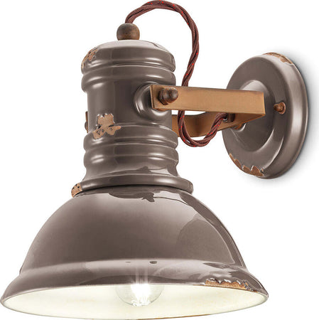 Applique-Industrial-Ferro-E-Ceramica-Vintage-Tortora-1-Luce-E27