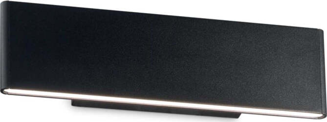 Applique-Industrial-Minimal-Desk-Metallo-Nero-Led-12,5W-3000K-Luce-Calda