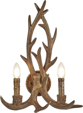 Applique-Industrial-Nordico-Stag-Policarbonato-Marrone-2-Luci-E14