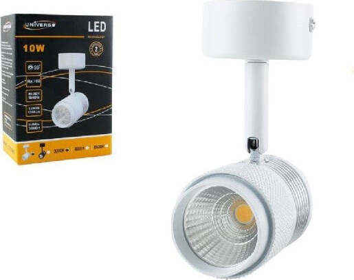 Applique-Led-Cob-10w-Faretto-Staffa-Orientabile-Lampada-Soffitto-Parete-F10w-1a