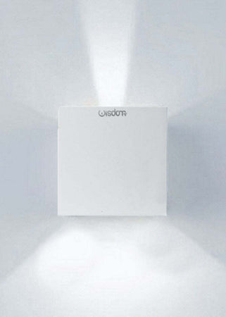 APPLIQUE LED CUBO LAMPADA DA PARETE WISDOM 6W 810LM LUCE REGOLABILE UPDOWN IP65 Illuminazione/Illuminazione per esterni/Lampade da parete Trade Shop italia - Napoli, Commerciovirtuoso.it