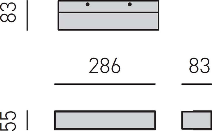 Applique-led-Gea-Luce-GAP-LINEA-GAP510-lampada-parete-moderna-biemissione-modulo-led-integrato
