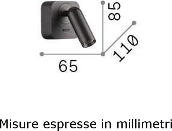 Applique-led-Ideal-Lux-BEAN-260648-bianco-lampada-parete-moderna-orientabile