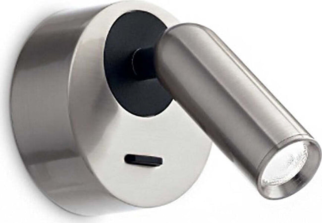 Applique-led-Ideal-Lux-BEAN-ROUND-260631-moderno-lampada-parete-orientabile