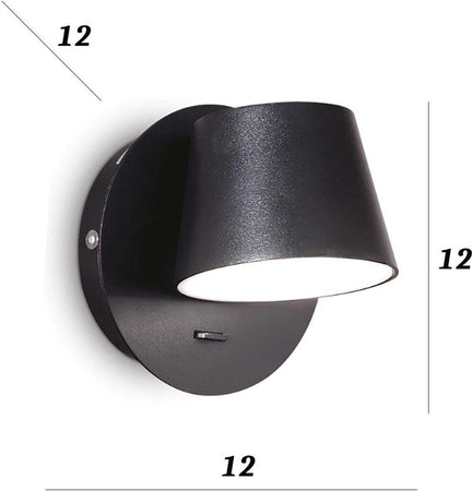Applique-led-Ideal-Lux-GIM-167152-167121-lampada-parete-moderna-orientabile