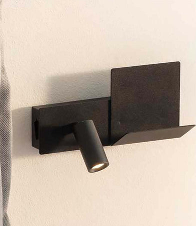 Applique-led-Ideal-Lux-KOMODO-SX-250Lm-lampada-parete-lettura-direzionabile-comodino