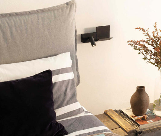 Applique-led-Ideal-Lux-KOMODO-SX-250Lm-lampada-parete-lettura-direzionabile-comodino