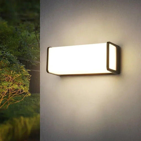 Applique Led Luce Naturale Lampada Da Muro 10 Watt Interno Esterno Ip65 Nero