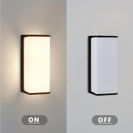 Applique Led Luce Naturale Lampada Da Muro 10 Watt Interno Esterno Ip65 Nero