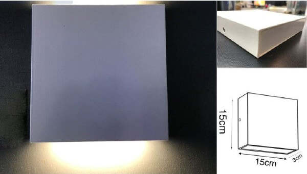 Applique-Led-Quadrata-12w-Slim-Biemissione-Luminosa-Luce-4000k-3000k-6500k-Xc9044