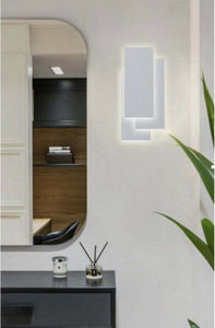 Applique-Led-Rettangolo-Comodino-Abat-Jour-12-W-Luce-Fredda-Calda-Naturale-E41
