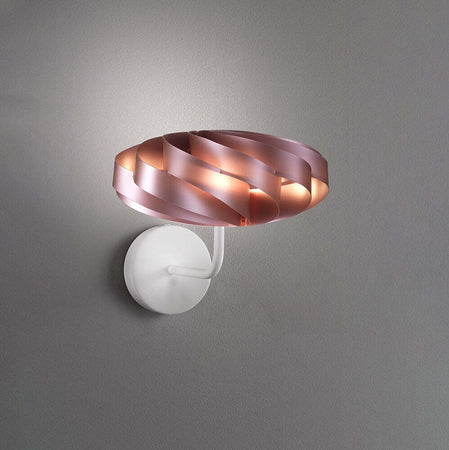 Applique-Moderna-1-Luce-Flat-In-Polilux-Rosa-Metallico-D30-Made-In-Italy