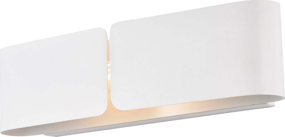 Applique-Moderna-2-Luci-Hug-In-Ferro-Laccato-Bianco