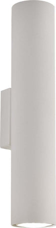Applique-Moderna-A-Cilindro-Dag-2-Luci-Gu10-In-Ferro-Laccato-Bianco