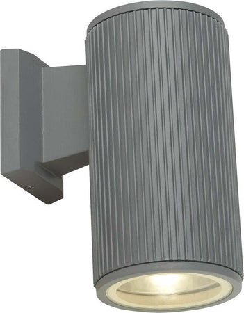 Applique-Moderna-Amburgo-Alluminio-Grigio-Trasparente-1-Luce-E27