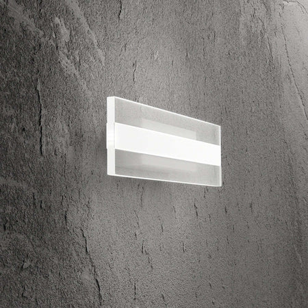Applique-Moderna-Bend-Metallo-Bianco-Opaco-Led-Luce-Calda-35Cm