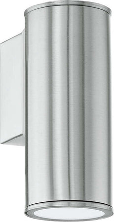 Applique-Moderna-Da-Esterno-Riga-1-Luce-Acciaio-Inox-Grigio