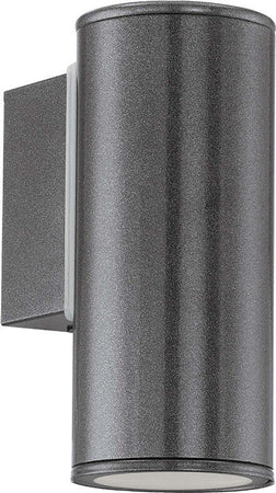 Applique-Moderna-Da-Esterno-Riga-1-Luce-Acciaio-Zincato-Grigio