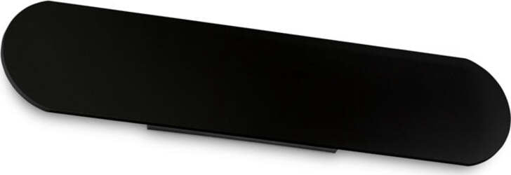 Applique-Moderna-Echo-Metallo-Nero-Led-20W-3000K-Luce-Calda