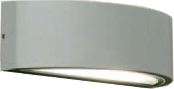 Applique-Moderna-Esterno-Lente-Alluminio-Grigio-Perla-1-Luce-E27