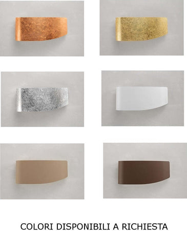 Applique-moderna-Fratelli-Braga-VIRGOLA-582-A-E27-LED-metallo-biemissione-lampada-parete