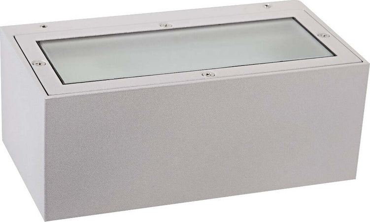 Applique-moderna-Garden-Luce-1057-SB-E27-LED-alluminio-biemissione-lampada-parete