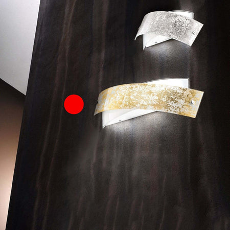 Applique-moderna-Gea-Luce-CAMILLA-AM-E14-LED-vetro-lampada-parete-fascia
