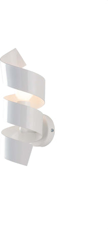 Applique-Moderna-Helix-1-Luce-In-Ferro-Laccato-Bianco