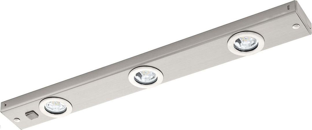 Applique-Moderna-Kob-Led-Acciaio-Nichel-Satinato-3-Luci-Led-2,3W