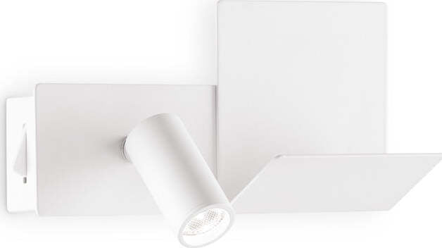 Applique-Moderna-Komodo-1-Metallo-Bianco-Led-4,5W-3000K-Luce-Calda