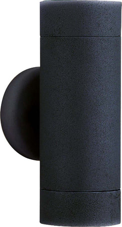 Applique-Moderna-Metro-Alluminio-Nero-Vetro-2-Luci-Gu10