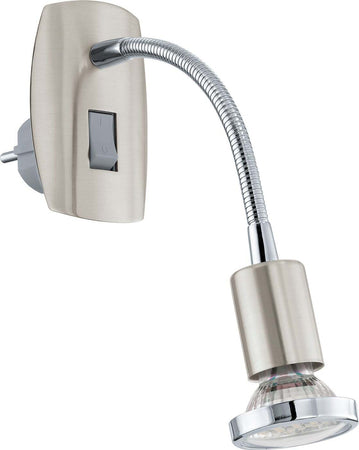 Applique-Moderna-Mini-4-In-Acciaio-Nichel-Satinato-Luce-Gu10-2,8W