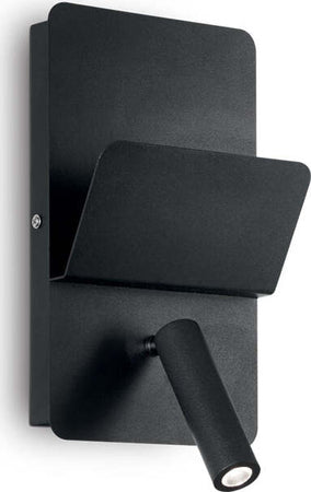 Applique-Moderna-Read-Metallo-Nero-Led-3W-3000K-Luce-Calda