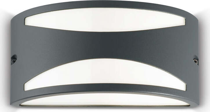 Applique-Moderna-Rex-3-Alluminio-Materie-Plastiche-Antracite-1-Luce-E27