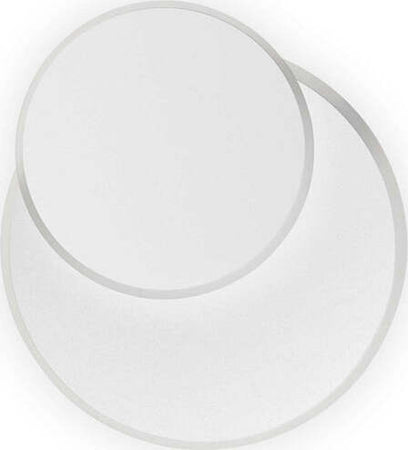 Applique-Moderna-Round-Pouche-Metallo-Bianco-Led-14W-3000K-Luce-Calda