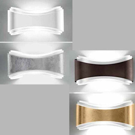 Applique-moderna-Selene-illuminazione-IONICA-1035-011-009-033-006-R7s-LED-metallo-biemissione-lampada-parete