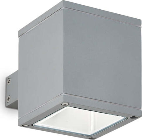 Applique-Moderna-Snif-Square-Alluminio-Grigio-1-Luce-G9-3W-3000K-Luce-Calda