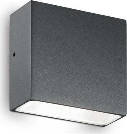 Applique-Moderna-Tetris-1-Alluminio-Antracite-1-Luce-3W-3000K-Luce-Calda