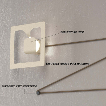 Applique-moderna-Top-Light-GASOLINE-1171-1-GX53-LED-lampada-parete-componibile