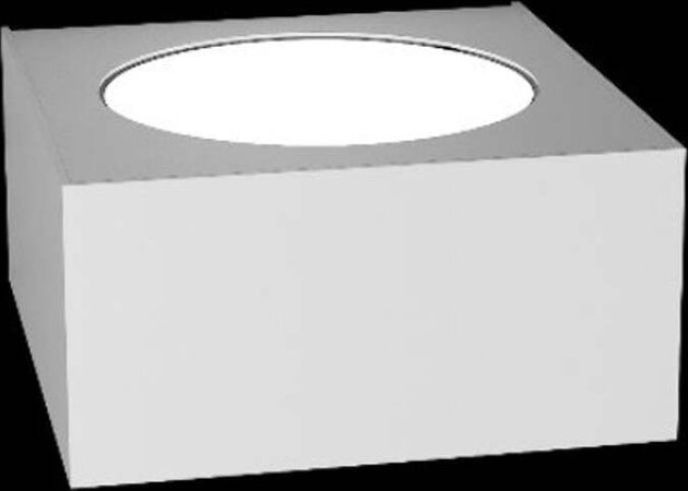 Applique-moderna-Top-Light-PLATE-1129-AP-Gx53-LED-metallo-monoemissione-lampada-parete