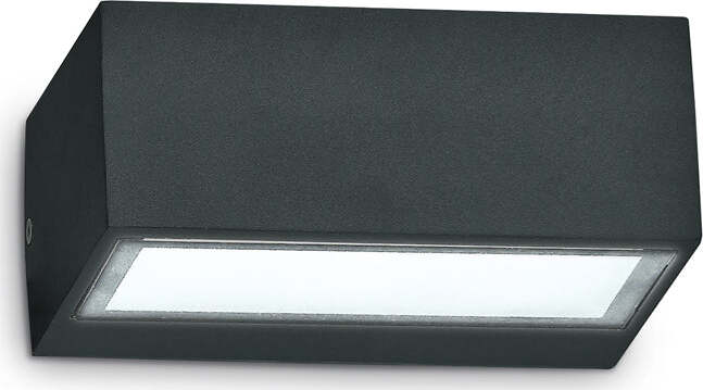 Applique-Moderna-Twin-Alluminio-Nero-1-Luce-G9-3W-3000K-Luce-Calda