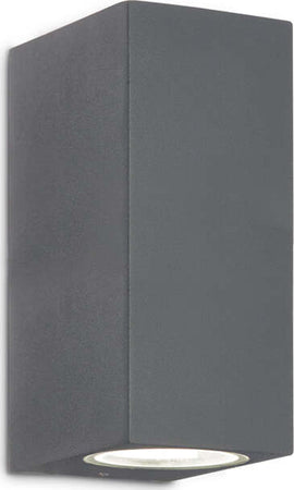 Applique-Moderna-Up-Alluminio-Antracite-2-Luci-G9-3W-3000K-Luce-Calda