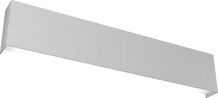 Applique-Moderna-Wally-Metallo-Grigio-2-Luci-2G11-60Cm