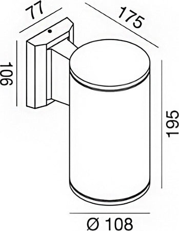 Applique-moderno-Gea-Led-AMON-RM-GES1004-IP65-E27-LED-monoemissione