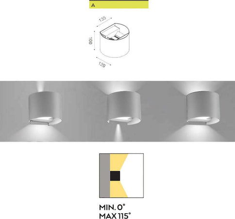Applique-moderno-Gea-Led-HENK-R-GES872N-LED-alluminio-lampada-parete-biemissione