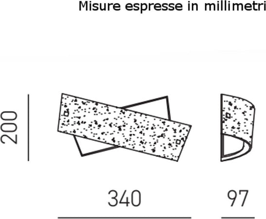 Applique-moderno-Gea-Luce-CAMILLA-AP-FO-E14-LED-vetro-lampada-parete