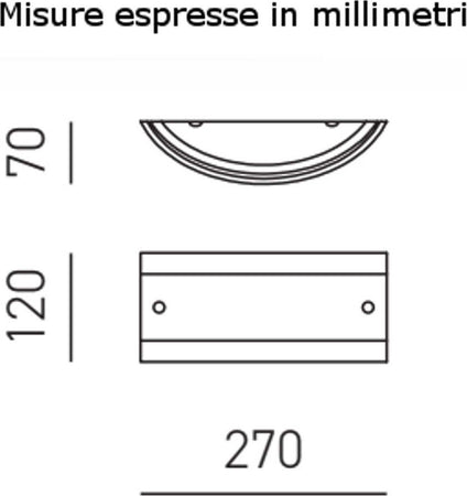 Applique-moderno-Gea-Luce-LECCE-AP-E27-LED-vetro-lampada-parete