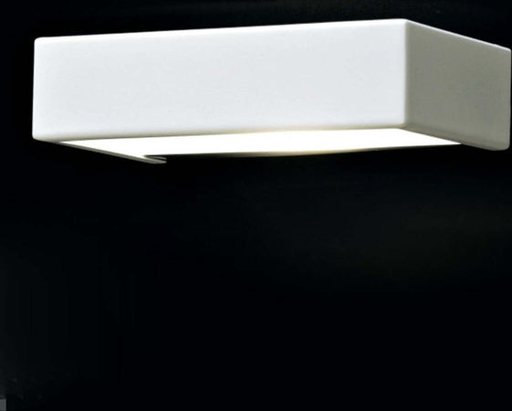 Applique-moderno-Illuminando-BRIK-1-LED-metallo-vetro-lampada-parete-biemissione