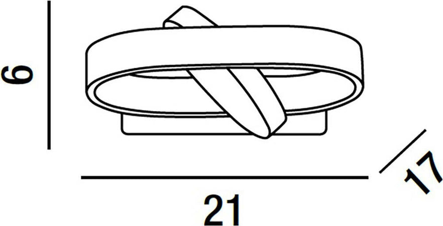 Applique-moderno-orientabile-Perenz-BELT-6776-B-CT-LED-lampada-parete-alluminio