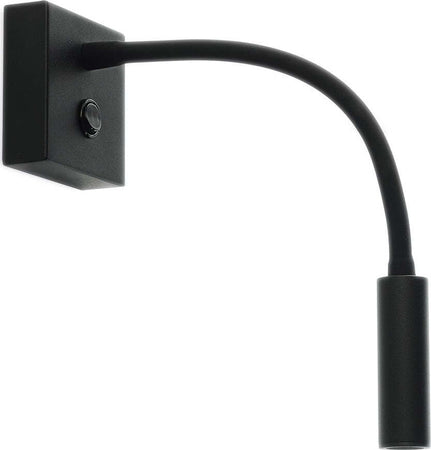 Applique-moderno-Pan-International-LONDON-LED-alluminio-lampada-parete-orientabile